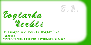 boglarka merkli business card